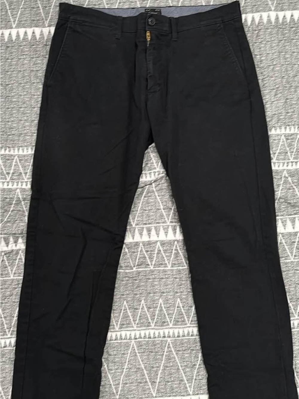 J. Crew Men's Black Chino Pants slim